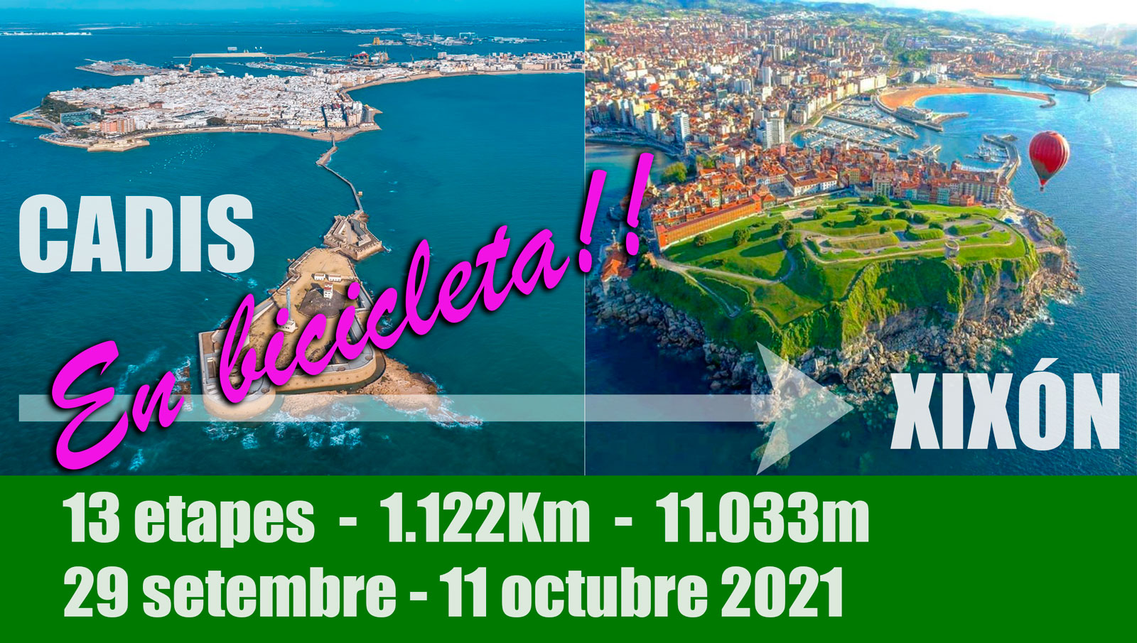 Xerrada-audiovisual viatge en bici Cadis-Xixón